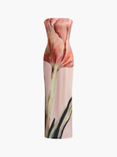 Kleid mit Blumenmuster und Reißverschluss hinten